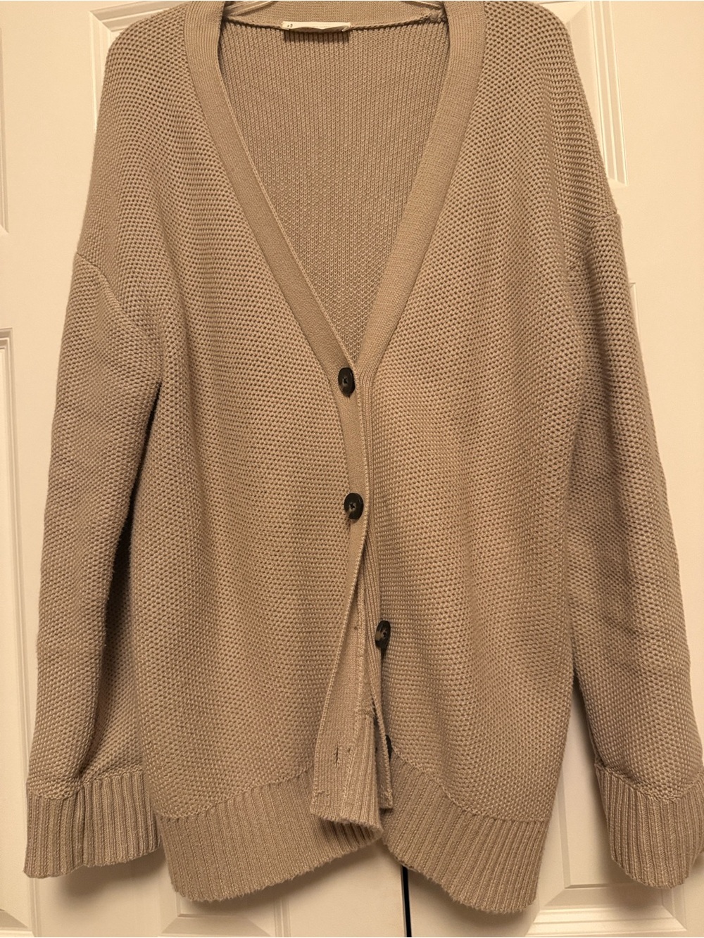 Everlane Cotton Honeycomb Cardigan in Large